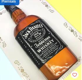 Jack Daniel's Bottle — handcrafted cake by Shakti Food Products