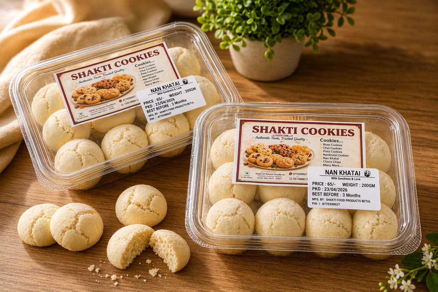 Nan Khatai Cookies — Shakti Food Products