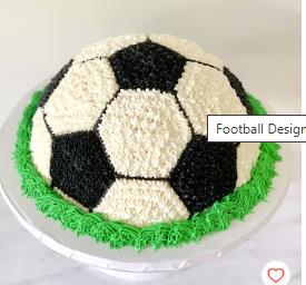 Football Dome — handcrafted cake by Shakti Food Products