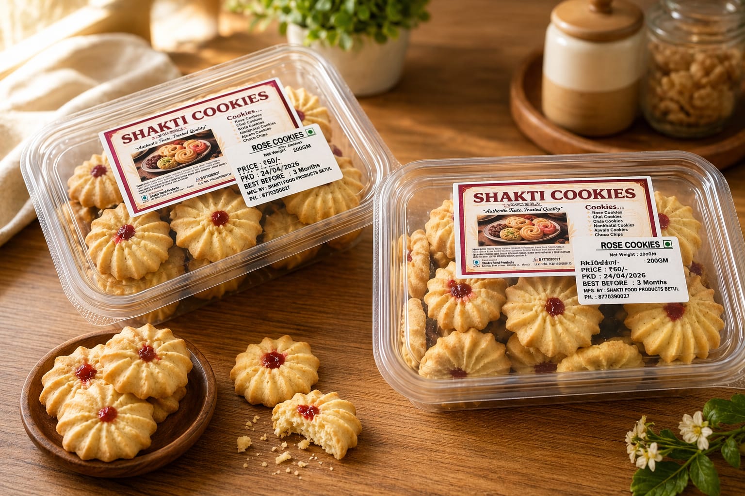 Rose Cookies — Shakti Food Products