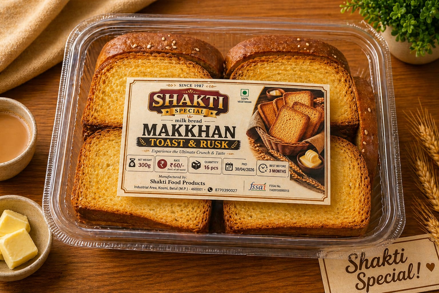 Shakti Special Makkhan Toast & Rusk — Shakti Food Products